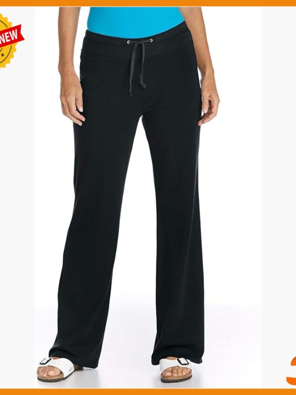 UPF 50+ Sun Protection Beach Pants, Lightweight Casual Sweatpants, Small